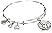 Alex and Ani "Major League Baseball" Dodgers Cap Logo Rafaelian Silver-Tone Expandable Bangle Bracelet
