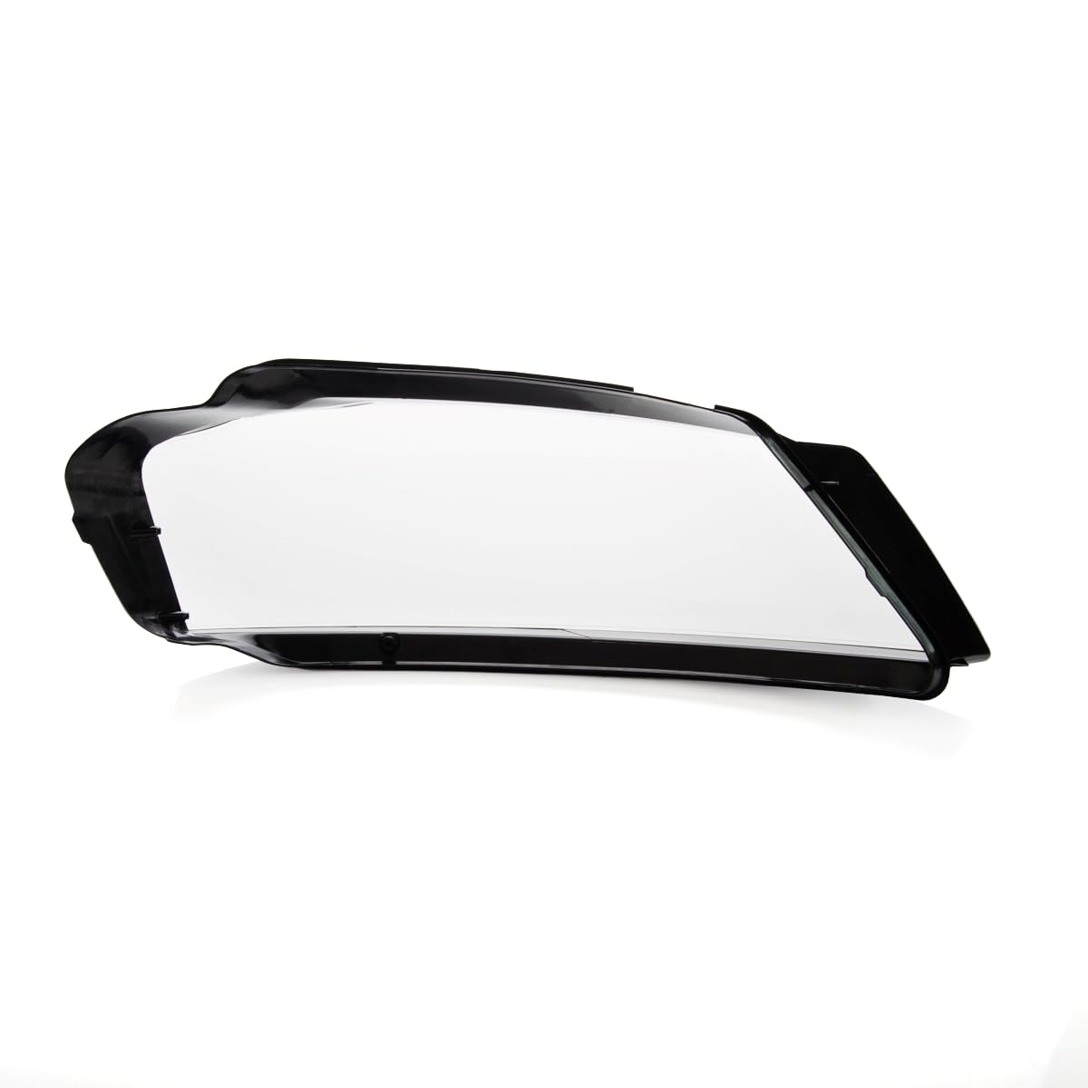 LST Scheinwerferglas Streuscheibe Frontlicht Abdeckung Glas links transparent schwarz kompatibel mit Audi A3 8P1 8P7 8PA Sportback Cabrio 2008-2012