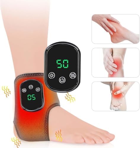 2pcs Foot Massager, Triple Foot Massagers, 3-Level Heat & Massage Adjustable, Compact & Portable, Smart Timer,Touch Screen for All Ages Ankle Massage — view 4