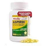 Timely Low Dose Aspirin 81mg for Adults - Pain Reliever for Minor Aches & Fever Reducer - Compared to the active ingredient in Bayer - Low Strength Enteric Coated Aspirin - 500 Tablets