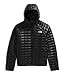 The North Face Men's ThermoBall Hooded Jacket - Wind & Water Resistant, Lightweight Insulation, Secure Zip Pockets, TNF Black, Large