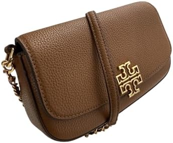 Tory Burch 138772 Britten Moose Brown With Gold Hardware Women's