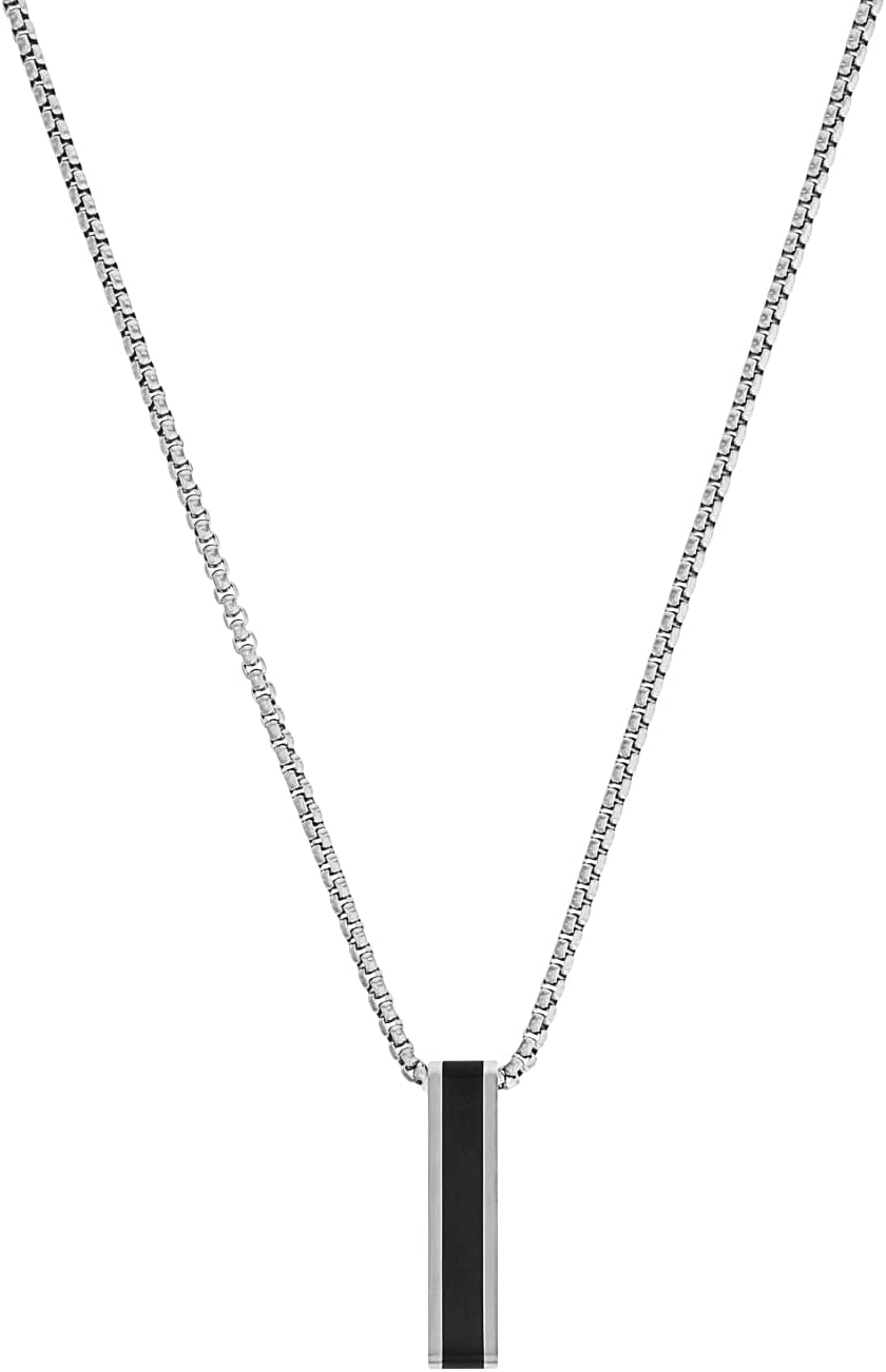 s.Oliver Ketting met hanger roestvrijstalen herenketting, 55 5 cm, zilver, kruis, geleverd in sieradengeschenkdoos, 2035529 s.Oliver Ketting met hanger roestvrijstalen herenketting, 55 5 cm, zilver, kruis, geleverd in sieradengeschenkdoos, 2035529