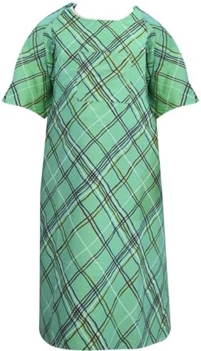 Linteum Textile Supply Linteum Textile Supply Premium Green IV HOSPITAL PATIENT GOWN with Telemetry Pocket 1-Piece