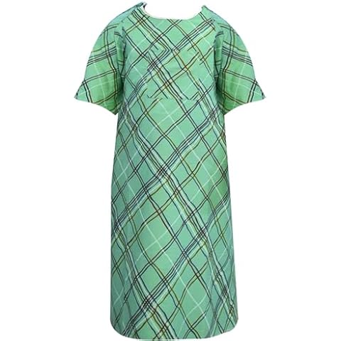 Linteum Textile Supply Iv Hospital Patient Gown With Telemetry Pocket Unisex Design Cotton Or Polyester Blend Premium Green (Pack of 6) Cover