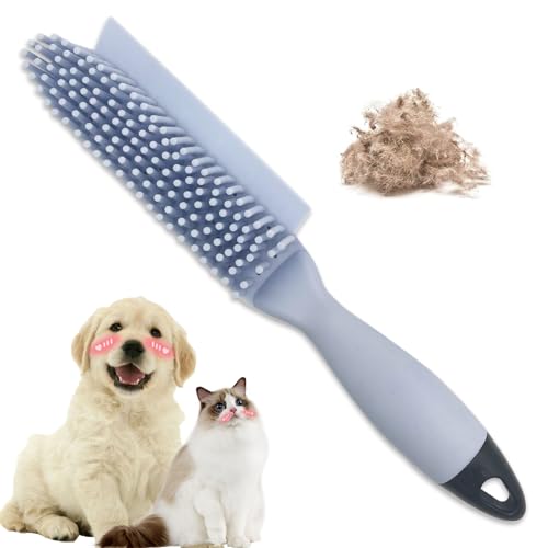 Professional Rubber Dog Hair Remover Brush for Car & Home – Auto Detailing Tool Removes Pet Hair from Vehicles, Furniture, SUVs, Trucks, RVs