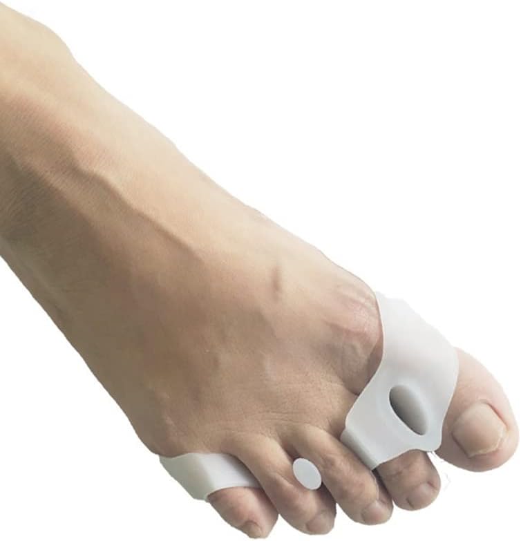 DEAVER Forefoot Pad Toe Splitter,Hallux Valgus Corrector Thumb Overlap Split Splitter,Protectoe Small Gel Toe Separators, Spacers for Overlapping Toes