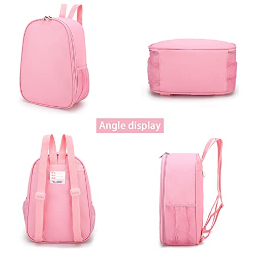 Yitengteng Ballerina Bag,Nylon Dance Backpack Bag For Girls,Simple And Large-Capacity Children's Bag (Pink) #TOP5