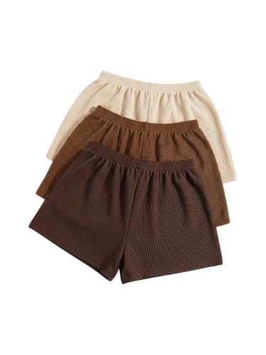 Image of SOLY HUX Women's Summer Shorts 3 Packs Casual Comfy Shorts Sets
