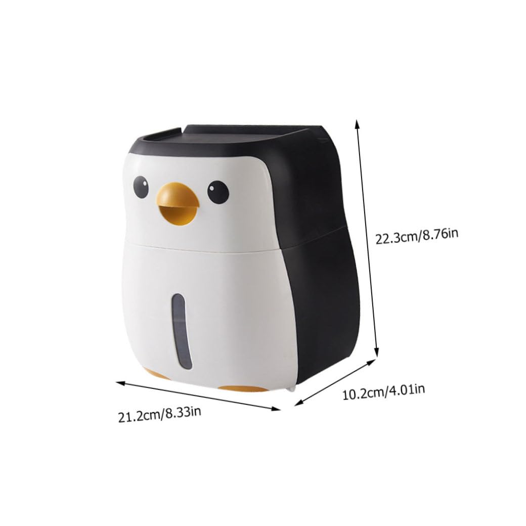 Penguin Taschentuchbox 1 Stück aus Kunststoff, Wasserfest, ohne Bohren