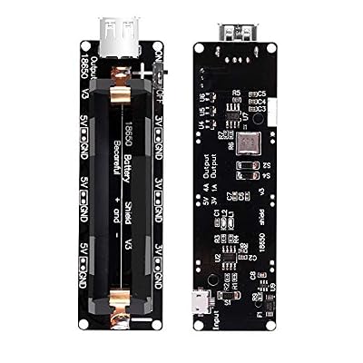 18650 Battery Shield, Micro USB V3 for ESP32 Battery Charging Module for ESP32 WiFi w Micro USB Cable