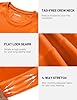 TACVASEN Work Shirts Men Long Sleeve Top Sun Protection T Shirt Lightweight Hiking Shirt UPF 50 Tshirt UV Protection Shirts Orange #5