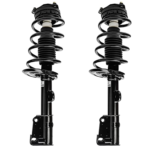 Image of Detroit Axle - Struts Shocks for 2008-2010 Dodge Grand Caravan Chrysler Town & Country, 2 Front Struts w /Coil Springs 2 Rear Shock Absorbers 2009 Replacement Suspension Kit