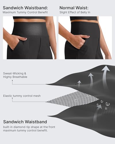 G4Free Comfy Ribbed Womens Shorts Dressy Casual High Waisted Athletic Lounge Trouser Shorts with Side Pockets2