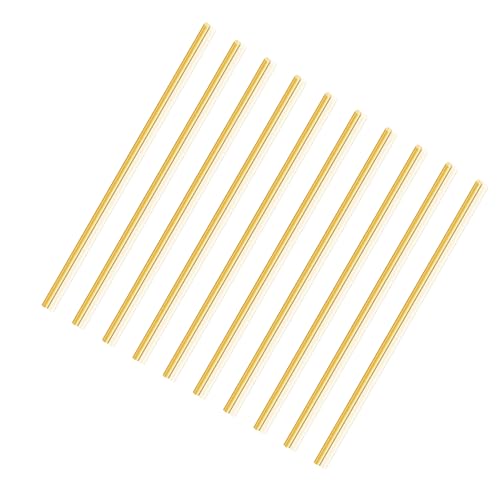 Messingstab 1,5mm x 100mm, LAVMHAB Massive Runde Messingstangen für DIY Handwerk (10 Stück)