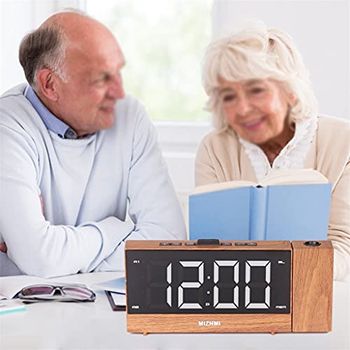 YHUA Projektionsradio-Weckerprojektor Fm Radio mit Sleep Timer Digital-Display-Bildschirm (Color : A, Size : One Size) - Image 4