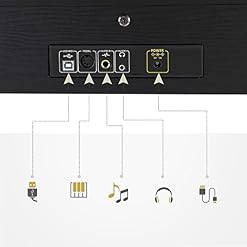 LEADZM Piano Numérique 88 Touches avec Banc, Clavier Entièrement Lesté, Piano Électrique avec Double Bluetooth et Haut-Parleurs Stéréo, 128 Sonorités et Rythmes, Système à 3 Pédales, Noir - Les Beatles, Paul McCartney, John Lennon, RIngo Starr, George Harrison LEADZM Piano Numérique 88 Touches avec Banc, Clavier Entièrement Lesté, Piano Électrique avec Double Bluetooth et Haut-Parleurs Stéréo, 128 Sonorités et Rythmes, Système à 3 Pédales, Noir – Image 5