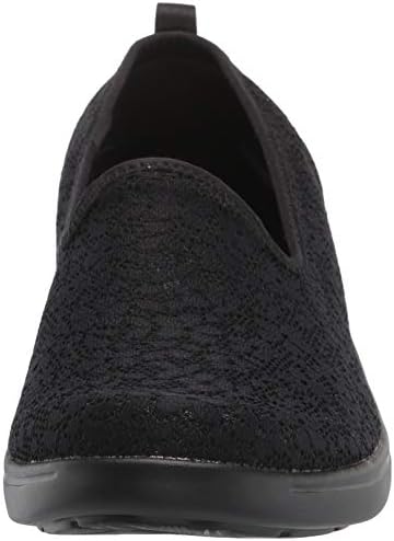 Skechers womens Arch Fit Uplift Lace Skimmer Loafer Flat, Black, 8.5 US | Image 1