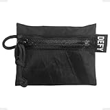 DEFY Project X-Pac Travel Pouch | Lightweight Nylon Organizer Pouch for Accessories | Premium Tech Wallet Pouch | Water Repellent Travel Organizer (Micro, Black)