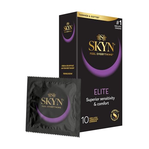 SKYN Elite, 10 Count, Ultra-Thin, Lubricated Latex-Free Condoms