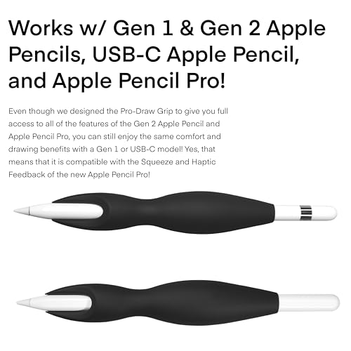 the grip for apple pencil pro 1st 2nd gen apple pencil and usb-c model  more comfort better control