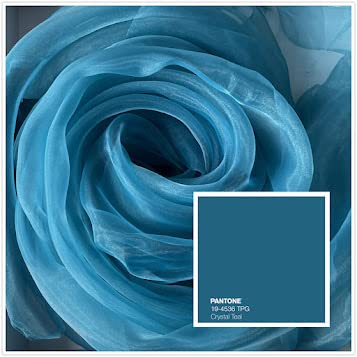 Megachest 145CM Wide Soft Organza Dress Fabric Fancy Costumes Decorations 50 Colors(Crystal Teal,5 Meters)