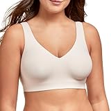 Hanes Women's Wireless Bra, Smooth Comfort Full-Coverage T-Shirt Bra, Single or 2-Pack