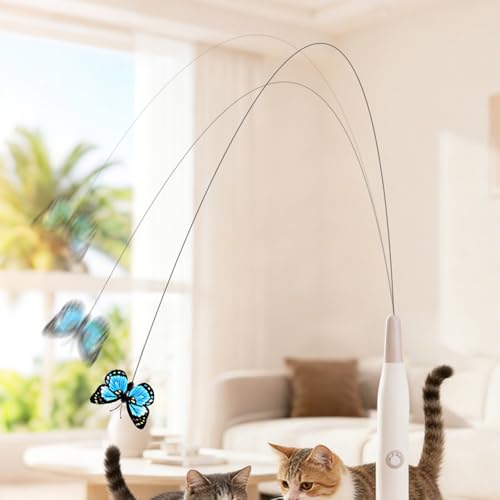Jouet interactif pour chat avec deux modes de mouvements naturels pour stimuler son instinct - 6