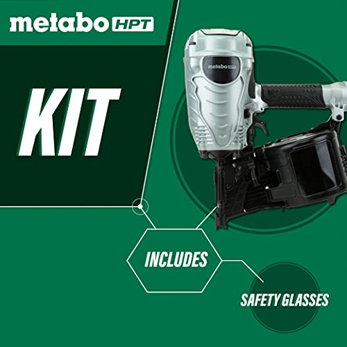 Metabo Hpt Coil Framing Nailer | Pneumatic, 1-3/4-Inch Up To 3-1/2-Inch | Wire Collated Coil Framing Nails | Tool-Less Depth Adjustment | 5-Year Warranty | Nv90Ag(S) #TOP3