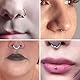 LunarCharm 5 Stück Gefälschter Septumring aus Edelstahl Septumnasenring Clip Gefälschtes Septumpiercing Gefälschte Septumnasenringe Gefälschter Nasenring Septum Gefälschter