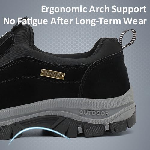 Enjerr Orthopedic Shoes Men Slipon, Outdoor Non-Slip Comfy Arch Support Walking Shoes for Balance3