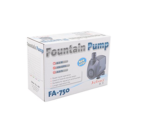 Jebao Fa Series Submersible Fountain Pump (Fa-750, 150Gph) #TOP3