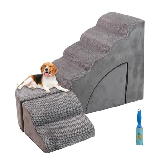 Adjustable Foam Dog Stairs for All Breeds