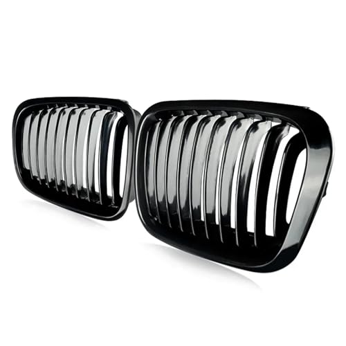 Osłona chłodnicy motocykla kratka chłodnicy 2× Przednia nerka Grill Racing Grille Pasuje do BMW Serii 3 E46 4 Drzwi 1998 1999 2000 2001 ABS Plastikowe Akcesoria Samochodowe