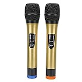 PUSOKEI Wireless Microphone Set, 1 Turn 2 FM Handheld Microphone Mixed 0 Balanced 0 Balanced 0 Micro