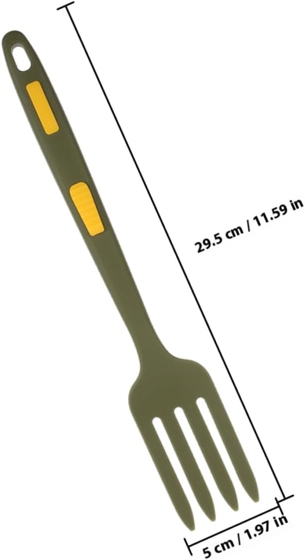 BETOOKY Silicone Pasta Fork 2pcs Set Ergonomic Kitchen Food Forks for Salad and Stirring Cooking