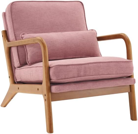 Waiting Room Guest Chair, Office Guest Chair Executive Chair Accent Chairs for Living Room, Reception Lobby Sofa, Comfy Reading, Lounge Side Chair Single Sofa for Apartment 65 x 75 x 81cm(L x W x H)