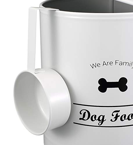 Morezi Dog food storage container treats Jar airtight with lid scoop, vintage pet storage canister for cookies, biscuits… - Image 4
