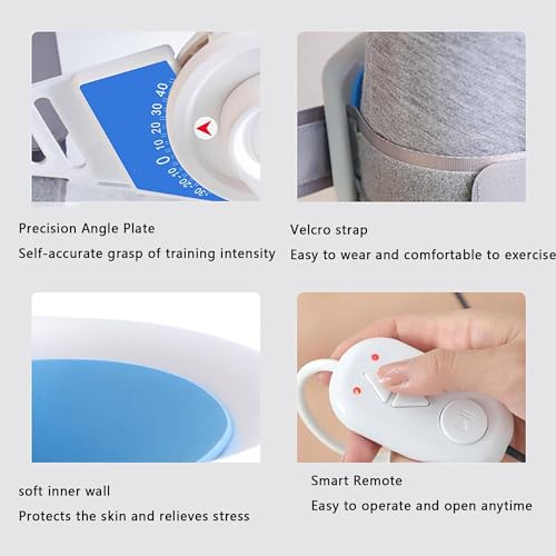 YEHOZZ Ankle Rehabilitation Training Equipment, Electric Ankle Trainer with Remote Control, 3-Speed Speed Regulation, Adjustable Angle for Exercise After Ankle Fracture