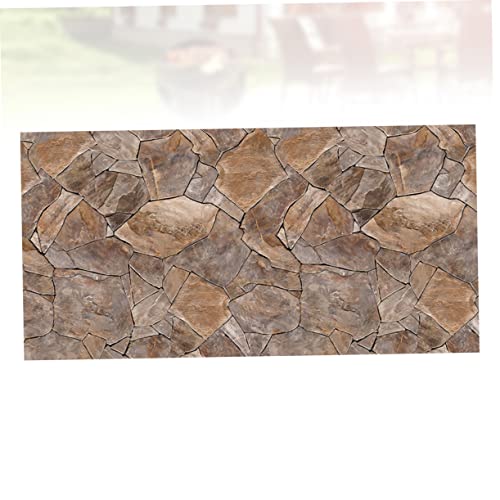 ORFOFE 1 peça adesivo de parede afixado adesivo de parede decalque padrão de tijolo adesivo de piso