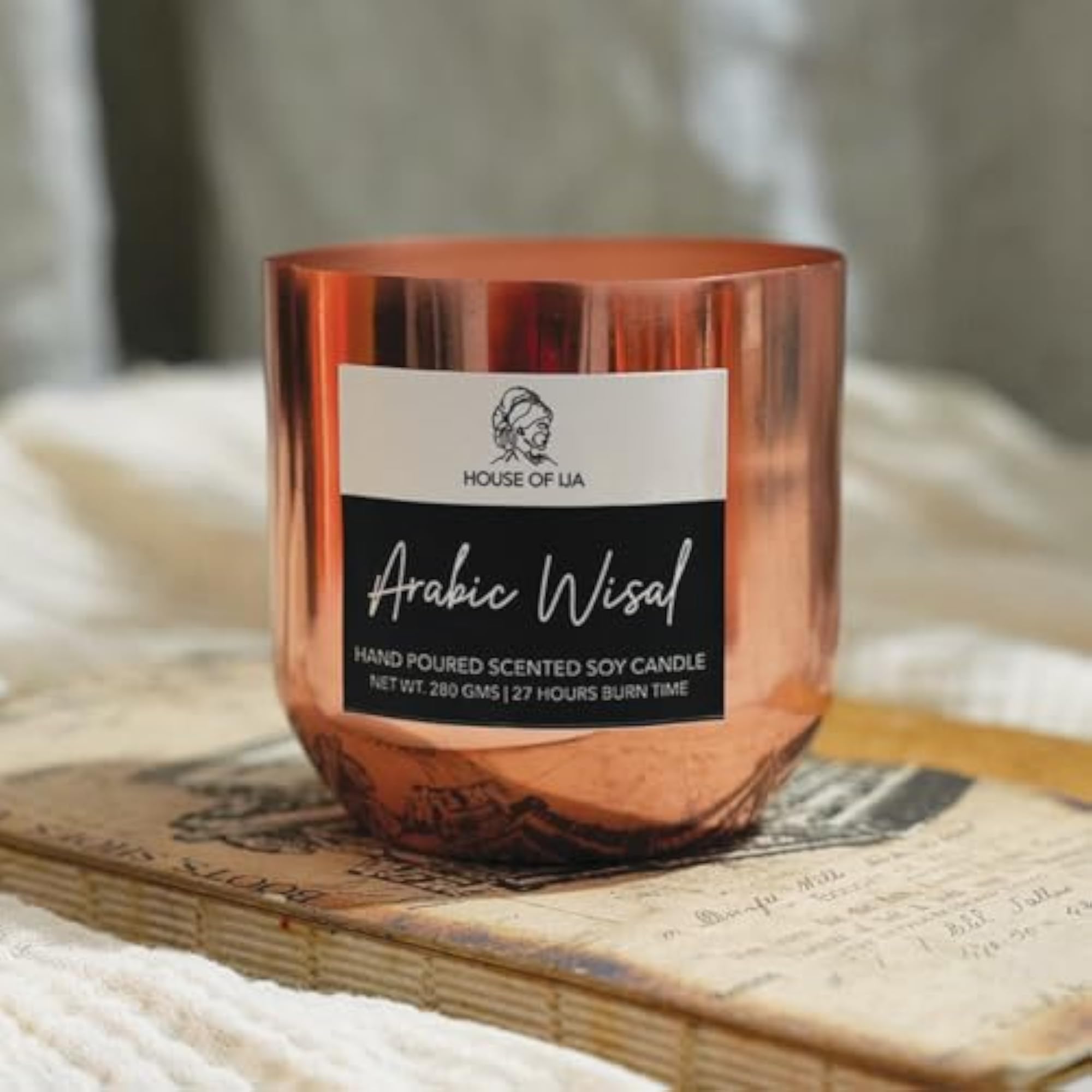 Eco Friendly Arabic WISAL Scented Candle, Gift for Birthday