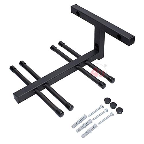 4U® Skihalter für 4 Paar Ski Skiträger Skistöcke Nordic Walking Stöcke Wandhalter Ski Gerätehalter