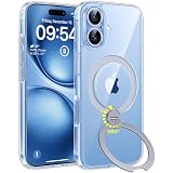 TOCOL for iPhone 17 Case with 360° Magnetic Stand, Clear