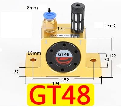 Miniatura 2 de SHENYANG GT48 G 38 '' Vibrador neumático de la turbina de aire silencioso Golden GT Series Componentes del sistema neumático industrial Vibradores