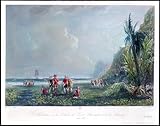 WYKUJMYTO Vintage Lienzo Pintura Vintage Pinturas Póster Arte Pared la Fundación de la Colonia de San Cristóbal y ica Alrededor para Decoraciones del Hogar 60x90cm