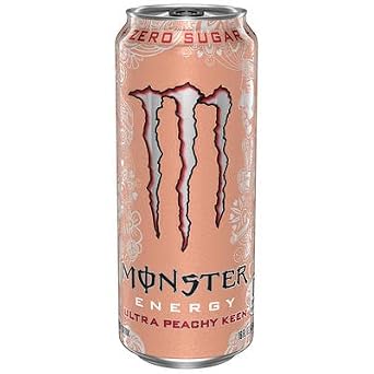Monster Zero Ultra Variety: Zero Ultra, Ultra Red, Ultra Violet, Ultra Blue, Sunrise, Paradise, Rosa, Fiesta, 16 ounce (Pack of 16) and Stinger Orange Blossom Chews