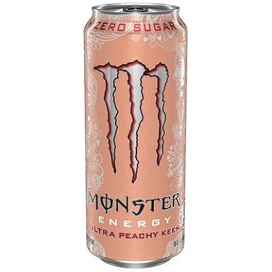 Monster Zero Ultra Variety: Zero Ultra, Ultra Red, Ultra Violet, Ultra Blue, Sunrise, Paradise, Rosa, Fiesta, 16 ounce (Pack of 16) and Stinger Orange Blossom Chews