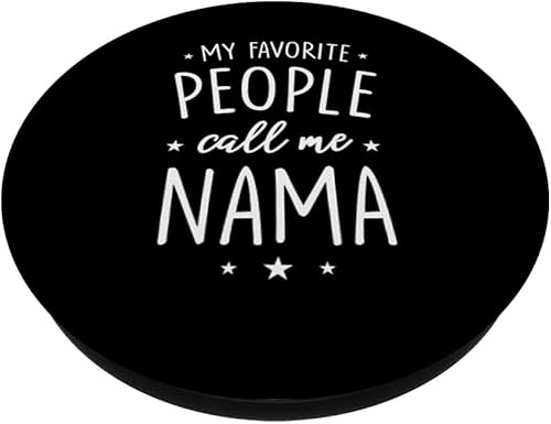 Miniatura 2 de Nama Gift: My Favorite People Call Me Nama PopSockets - Agarre y soporte para teléfonos y tabletas, Negro