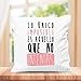 SUPER STICKER Funda de cojin con Frase Original, lo Unico Imposible es aquello Que no intentas