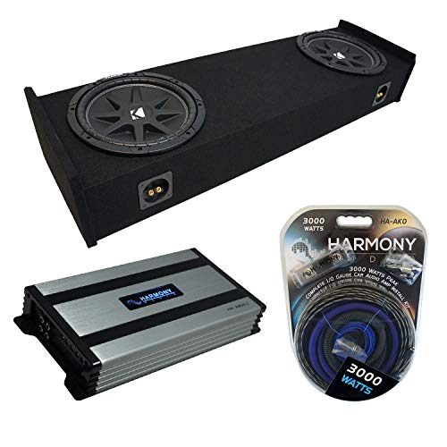 Harmony Audio Kicker C10 Compatible with Ford F-150 Super EXT Cab Truck 1997-1999 Bundled with HA-A800.1 Amplifier and Dual 10